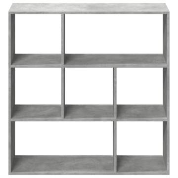  Room Divider Bookcase Concrete Grey 102x29x103.5 cm Engineered Wood