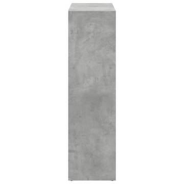  Room Divider Bookcase Concrete Grey 102x29x103.5 cm Engineered Wood