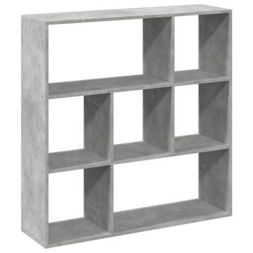  Room Divider Bookcase Concrete Grey 102x29x103.5 cm Engineered Wood