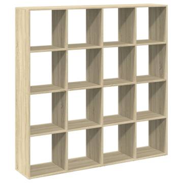  Book Cabinet Sonoma Oak 137.5x29x137.5 cm Engineered Wood