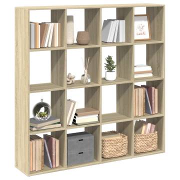  Book Cabinet Sonoma Oak 137.5x29x137.5 cm Engineered Wood