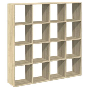  Book Cabinet Sonoma Oak 137.5x29x137.5 cm Engineered Wood