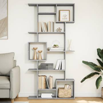  Book Cabinet Grey Sonoma 92x29x188 cm Engineered Wood