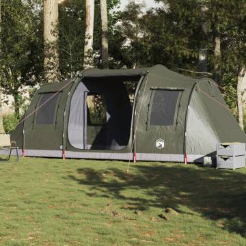  Camping Tent Tunnel 4-Person Olive Green Waterproof