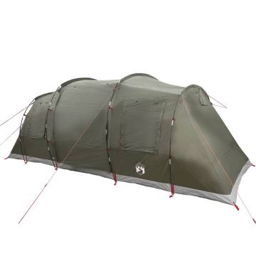  Camping Tent Tunnel 4-Person Olive Green Waterproof