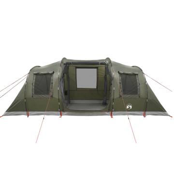  Camping Tent Tunnel 4-Person Olive Green Waterproof