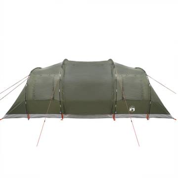  Camping Tent Tunnel 4-Person Olive Green Waterproof