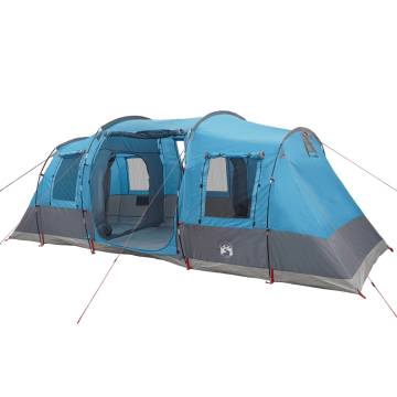  Camping Tent Tunnel 4-Person Blue Waterproof