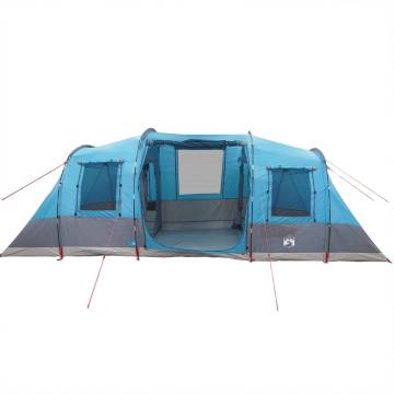  Camping Tent Tunnel 4-Person Blue Waterproof