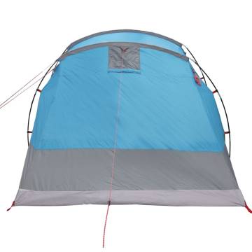  Camping Tent Tunnel 4-Person Blue Waterproof