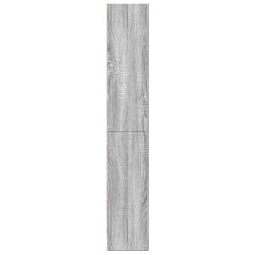  Bookcase Grey Sonoma 60x24x143 cm Engineered Wood