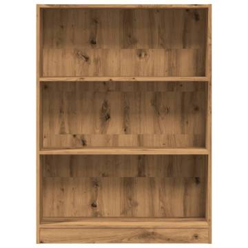  Bookcase Artisian Oak 80x24x109 cm Engineered Wood