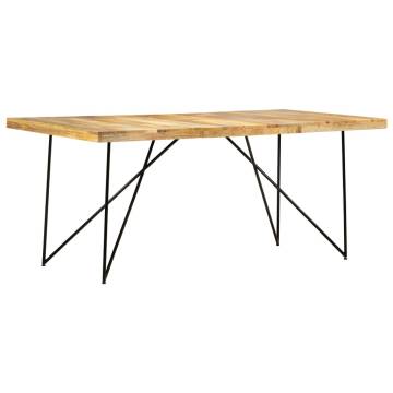 Dining Table 180x90x76 cm Solid Mango Wood