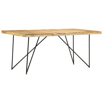 Dining Table 180x90x76 cm Solid Mango Wood