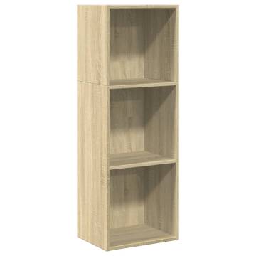  Bookcase Sonoma Oak 40x30x114 cm Engineered Wood