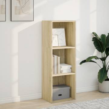  Bookcase Sonoma Oak 40x30x114 cm Engineered Wood