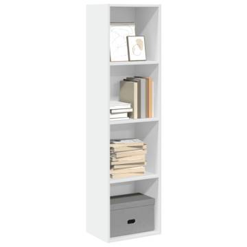  Bookcase White 40x30x152 cm Engineered Wood