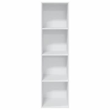  Bookcase White 40x30x152 cm Engineered Wood