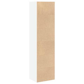  Bookcase White 40x30x152 cm Engineered Wood