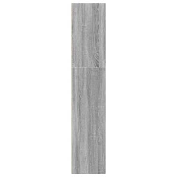  Bookcase Grey Sonoma 40x30x152 cm Engineered Wood