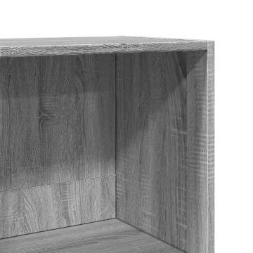  Bookcase Grey Sonoma 40x30x152 cm Engineered Wood