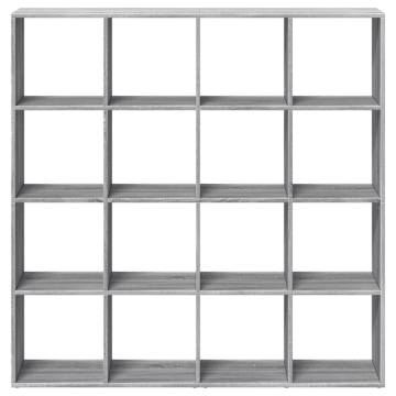  Book Cabinet Grey Sonoma 137.5x29x137.5 cm Engineered Wood