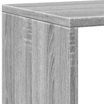  Book Cabinet Grey Sonoma 137.5x29x137.5 cm Engineered Wood