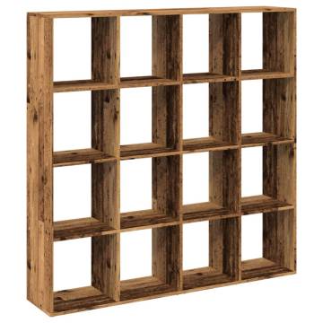  Book Cabinet Old Wood 137.5x29x137.5 cm Engineered Wood