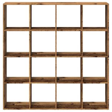  Book Cabinet Old Wood 137.5x29x137.5 cm Engineered Wood