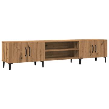  TV Cabinet Artisian Oak 180x31.5x40 cm Engineered Wood