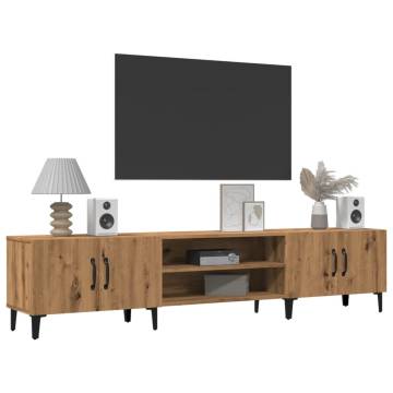  TV Cabinet Artisian Oak 180x31.5x40 cm Engineered Wood