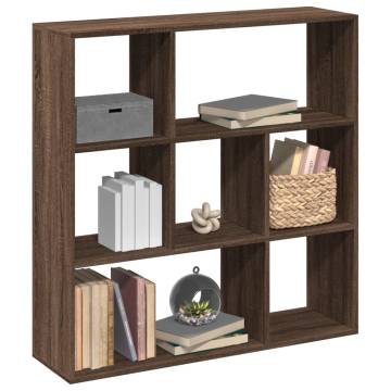  Room Divider Bookcase Brown Oak 102x29x103.5 cm Engineered Wood