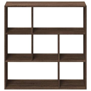  Room Divider Bookcase Brown Oak 102x29x103.5 cm Engineered Wood