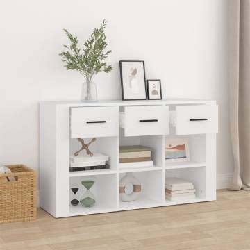 Sideboard White 100x30x59.5 cm Engineered Wood