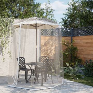  Mosquito Net for Umbrella 220 Mesh White Φ330x250 cm