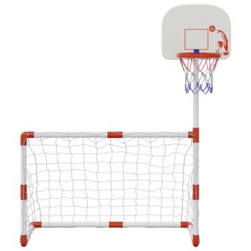  Childrens Football and Basketball Set with Balls 98x50x70 cm