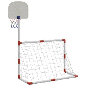  Childrens Football and Basketball Set with Balls 98x50x70 cm