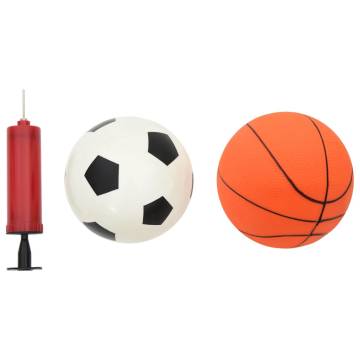  Childrens Football and Basketball Set with Balls 98x50x70 cm