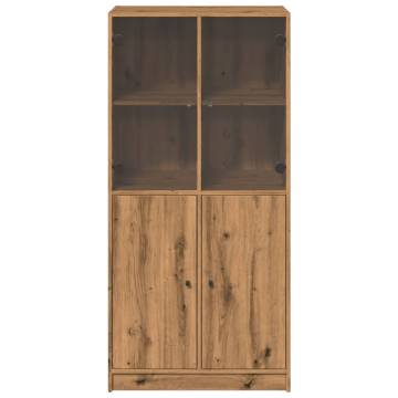  Highboard with Doors Artisian Oak 68x37x142 cm Engineered Wood