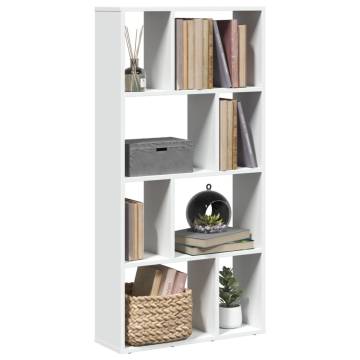  Bookcase White 60x20x120 cm Engineered Wood