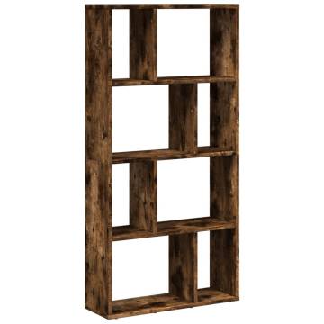  Bookcase Smoked Oak 60x20x120 cm Engineered Wood