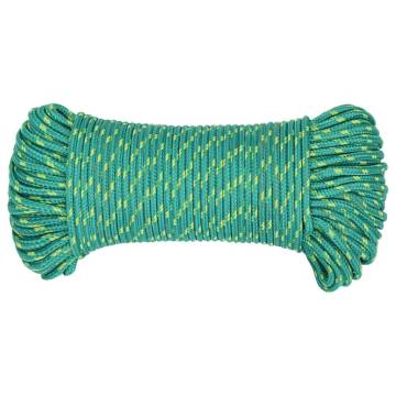  Boat Rope Green 3 mm 100 m Polypropylene