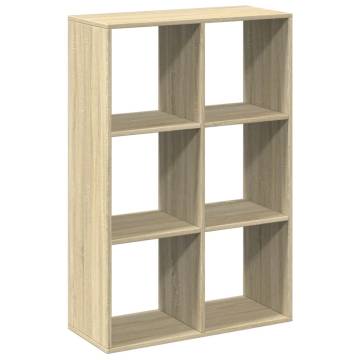  Room Divider Bookcase Sonoma Oak 69.5x29x103.5 cm Engineered Wood