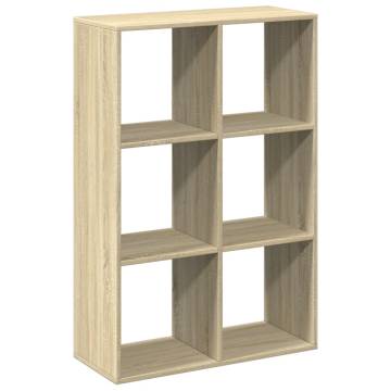  Room Divider Bookcase Sonoma Oak 69.5x29x103.5 cm Engineered Wood