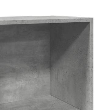  Bookcase Concrete Grey 40x30x189 cm Engineered Wood