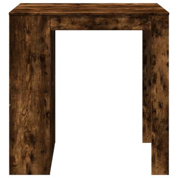  Bar Table Smoked Oak102x70x103.5 cm Engineered Wood