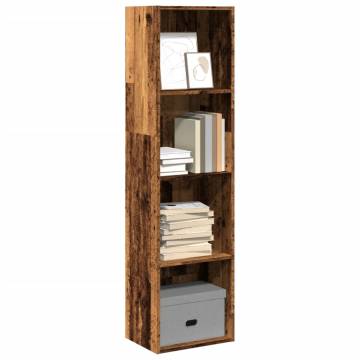  Bookcase Old Wood 40x30x152 cm Engineered Wood