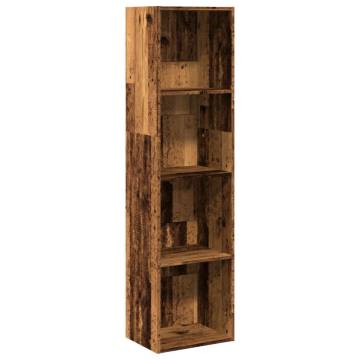  Bookcase Old Wood 40x30x152 cm Engineered Wood