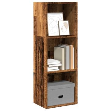  Bookcase Old Wood 40x30x114 cm Engineered Wood