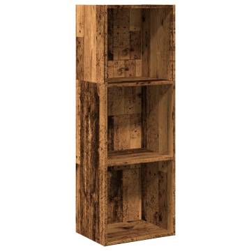  Bookcase Old Wood 40x30x114 cm Engineered Wood